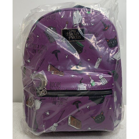 Bioworld Disney Hocus Pocus Icons Mini Backpack Purple NWT main image 5